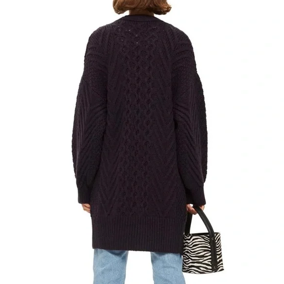 Topshop navy cardigan - Picture 2 of 10